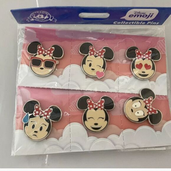 Disney Emoji Blitz Collection - Minnie Mouse Emoji Booster Set - Full Set & map - Picture 1 of 13